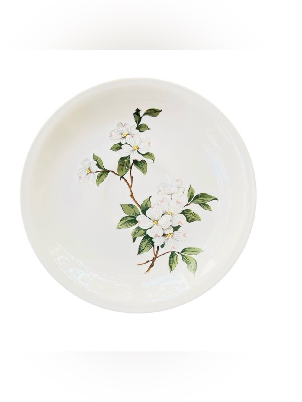 Homer Laughlin Debutant SaucerPlate vintage Dogwood floral pattern